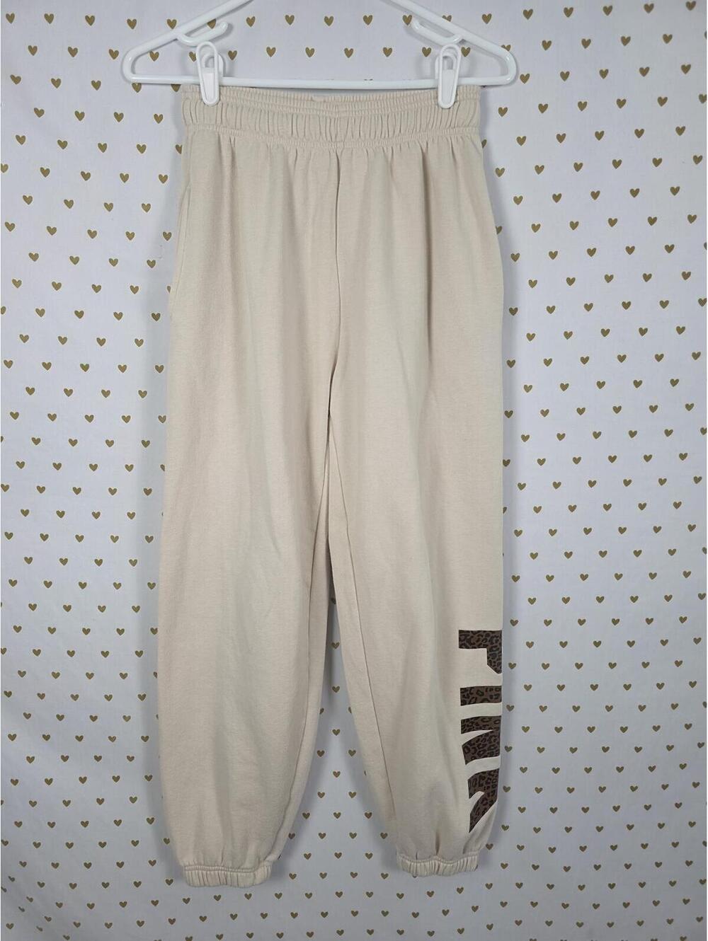 Victorias Secret Pink Cheetah Leopard Full zip Jacket Sweatpants Sweats SET XS - Picture 5 of 7